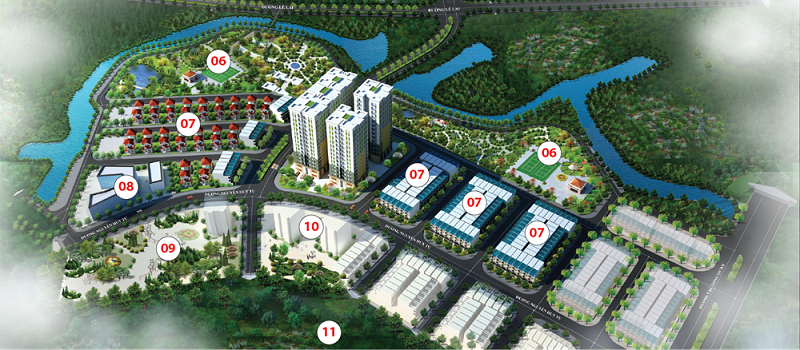 Phối cảnh khu đô thi Xanh Thanh Hóa