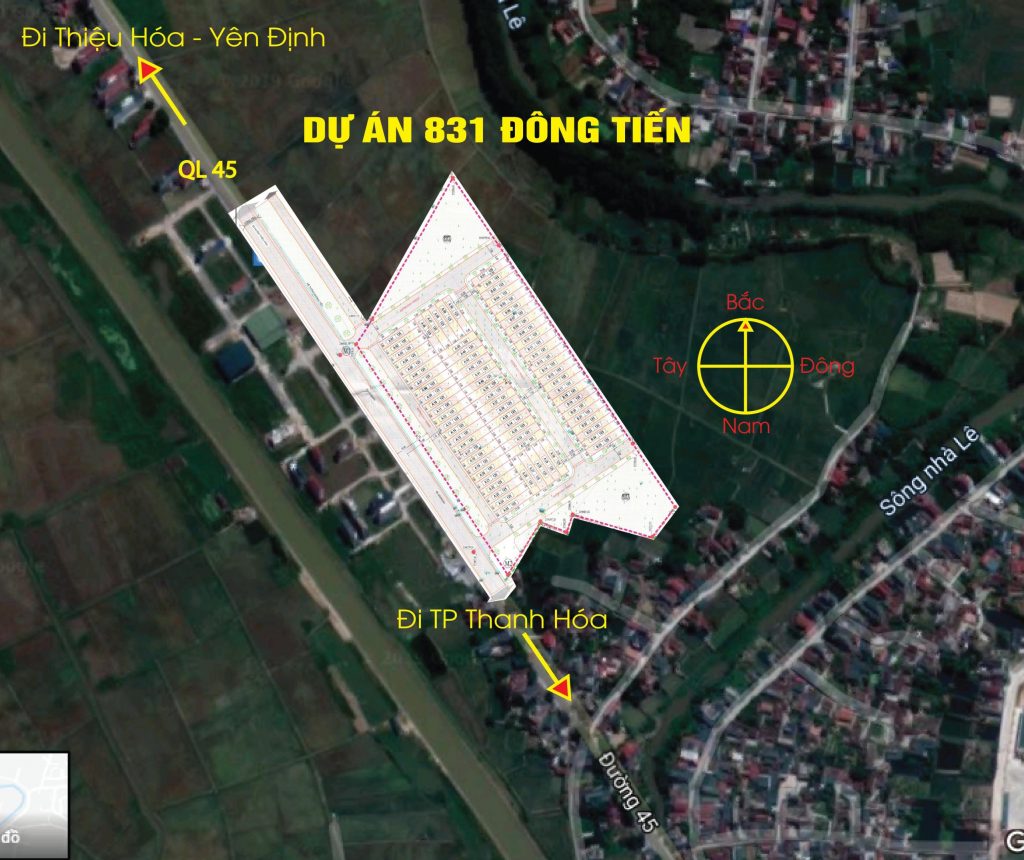 Mặt bằng quy hoạch Đất nền Đông Tiến