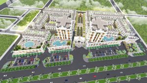 Phối cảnh dự án trung tâm thương mại và nhà phố Eden (Paris Elysor)